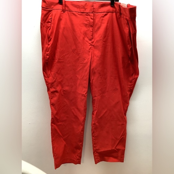 Lane Bryant Size 24 Red 4-Season Slim Ankle Pants. New With Tags - Picture 2 of 10